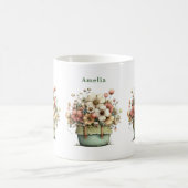 Mug Fleurs dans un pot Cozy Shabby Mignon (Centre)