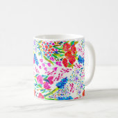 Mug Fleurs d'aquarelle colorée mignonne motif (Devant droit)