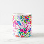 Mug Fleurs d'aquarelle colorée mignonne motif (Centre)