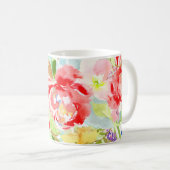 Mug Fleurs d'aquarelle de printemps PixDezines (Devant droit)