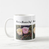 Mug Fleurs d'aquarelle rose et jaune (Gauche)