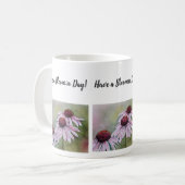 Mug Fleurs d'aquarelle rose pâle (Devant gauche)