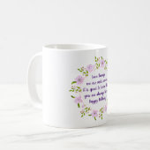 Mug Fleurs d'arbre d'Apple mignonne anniversaire Minim (Devant gauche)