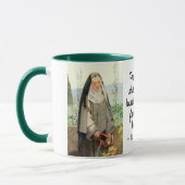 Mug Fleurs d'arrosage St Clare d'Assisi (M 065; Citati (Gauche)