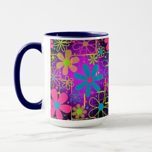 Mug Fleurs d'art (Gauche)