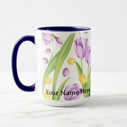 Mug Fleurs d'art géométrique moderne IWD 2026 (Gauche)