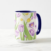 Mug Fleurs d'art géométrique moderne IWD 2026 (Devant droit)