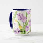 Mug Fleurs d'art géométrique moderne IWD 2026 (Devant gauche)