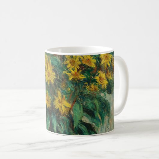 Mug Fleurs d'artichauts de Jérusalem - Claude Monet (Devant droit)