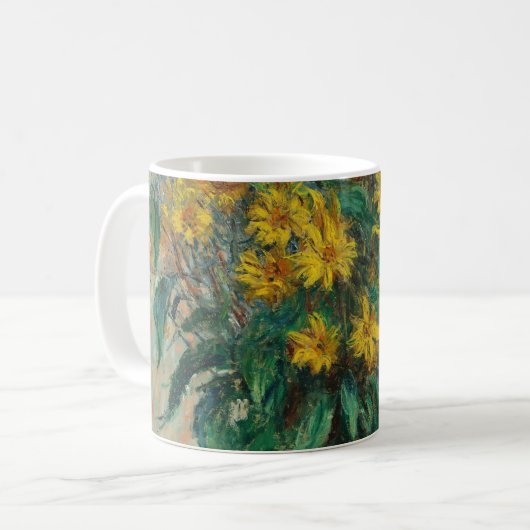 Mug Fleurs d'artichauts de Jérusalem - Claude Monet (Devant gauche)