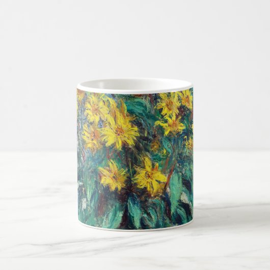 Mug Fleurs d'artichauts de Jérusalem par Claude Monet (Centre)