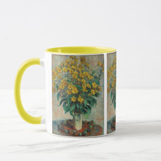 Mug Fleurs d'artichauts de Jérusalem par Claude Monet (Gauche)
