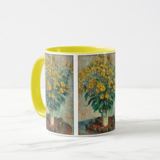 Mug Fleurs d'artichauts de Jérusalem par Claude Monet (Devant gauche)
