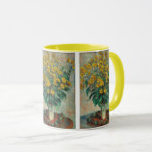Mug Fleurs d'artichauts de Jérusalem par Claude Monet (Devant droit)