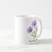 Mug Fleurs d'Aster de Septembre (Devant droit)