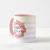 Mug Fleurs d'astrantie et de colibris (Devant gauche)