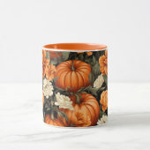 Mug Fleurs d'automne citrouilles Roses (Centre)