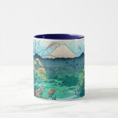 Mug Fleurs d'automne et le Mont Fuji, Hiroshige, Ukiyo (Centre)