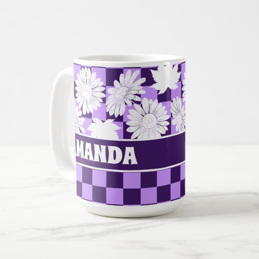 Mug Fleurs d'automne personnalisées en tableau de bord (Devant gauche)