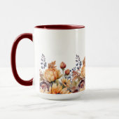 Mug Fleurs d'automne Thanksgiving-Watercolor (Gauche)