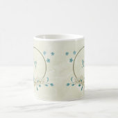 Mug fleurs de blanc bleu verdure (Centre)