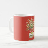 Mug Fleurs de boîte de tomates (Devant gauche)