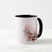Mug Fleurs de boule en cristal de Bohême Halloween ros (Devant droit)