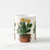 Mug Fleurs de cactus vintages, Cactus Succulents Plant (Centre)