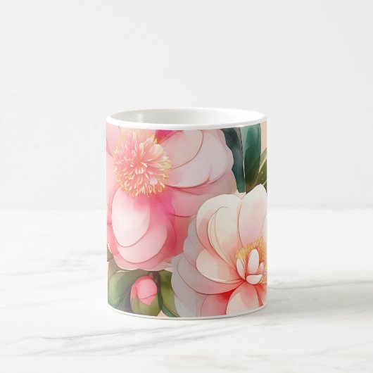 Mug Fleurs de Camellia Rose (Centre)