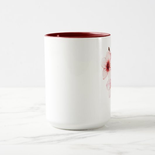 Mug Fleurs de cerises 15oz (Centre)
