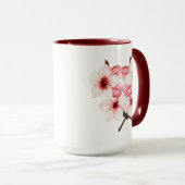 Mug Fleurs de cerises 15oz (Devant droit)