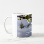 Mug fleurs de cerisier blanches joyeuse fête des pères (Gauche)