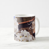 Mug Fleurs de cerisier. Joyeuses Pâques (Devant droit)