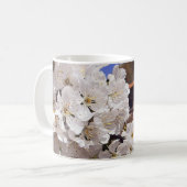 Mug Fleurs de cerisier. Joyeuses Pâques (Devant gauche)