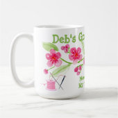 Mug Fleurs de cerisier peintes à la main Grand-mère Po (Gauche)