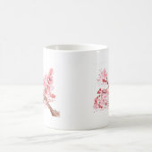 Mug Fleurs de cerisier rose aquarelle Sakura (Centre)