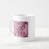 Mug Fleurs de Cerisier Sakura Pastel Rose Calquees (Devant gauche)