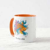 Mug Fleurs de cerisiers de Lotus Koi Fish (Devant gauche)