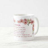 Mug Fleurs de cerisiers en rose pour mère (Devant droit)