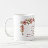 Mug Fleurs de cerisiers en rose pour mère (Gauche)