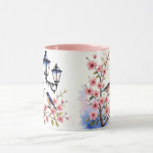 Mug Fleurs de cerisiers et oiseaux (Centre)