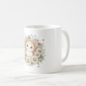 Mug fleurs de chat générées par l'ia (Devant droit)