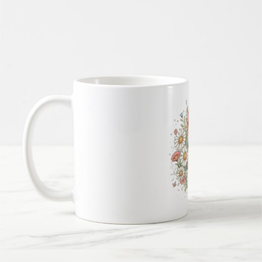 Mug fleurs de chat générées par l'ia (Gauche)
