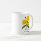 Mug Fleurs de chrysanthème de novembre (Devant droit)