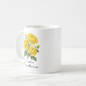 Mug Fleurs de chrysanthème de novembre (Devant gauche)