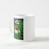 Mug Fleurs de cônes blanches et orange (Devant gauche)