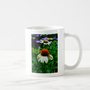 Mug Fleurs de cônes blanches et orange