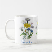 Mug Fleurs de Cornouailles personnalisées (Gauche)