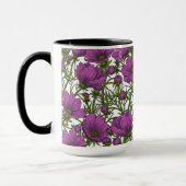Mug Fleurs de cosmos violet (Gauche)
