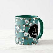 Mug Fleurs de coton rustiques (Devant droit)